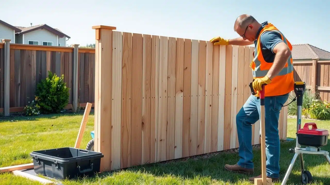 How does the cost of purchasing and installing 200 feet of fencing vary based on different materials and local labor rates?