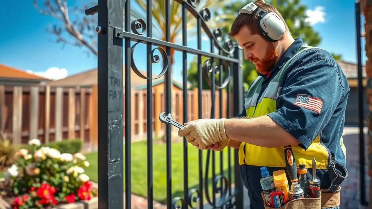 How much does it cost to fix a security gate?