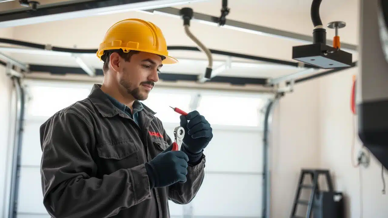 What type of maintenance should be done in garage door openers?